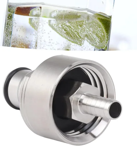 Miniatura 3 de Paquete de 2 carbonatación de acero inoxidable, bloqueo de llenado de botellas a presión, poste de barril, instalación de carbonatador, conector