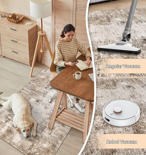 Miniatura 7 de Capslpad Tapete para silla de oficina para suelo de madera dura, de 47 x 59 pulgadas, antideslizante, para silla de escritorio, alfombra de pelo