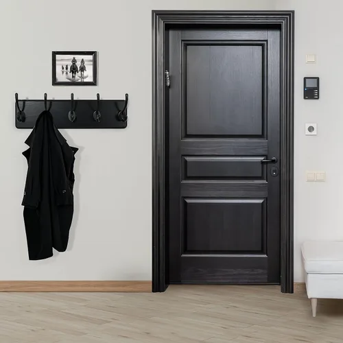 Miniatura 2 de WEBI Perchero para montar en la pared, gancho para colgar abrigos en la pared, 16" de agujero a agujero, ganchos para colgar en la pared, perchero