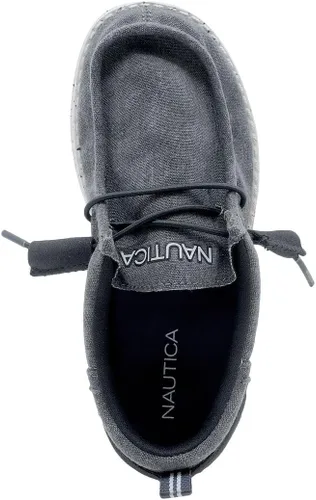 Miniatura 4 de Nautica Mocasines cómodos para niños y jóvenes, zapatos náuticos con cordones, ligeros, casuales, elásticos, para niños pequeños y grandes, Rushford