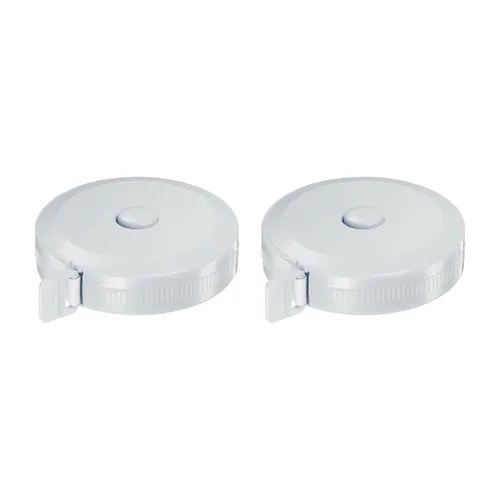Miniatura 12 de HARFINGTON 2 cintas métricas redondas retráctiles de 4.9 ft/60 pulgadas, tamaño de bolsillo para medidas de cuerpo, tela, costura y manualidades