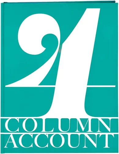 Miniatura 16 de BookFactory Libro de contabilidad de 2 columnas/libro de cuentas/libro de contabilidad/cuaderno (libro columnar de dos columnas) – tapa dura