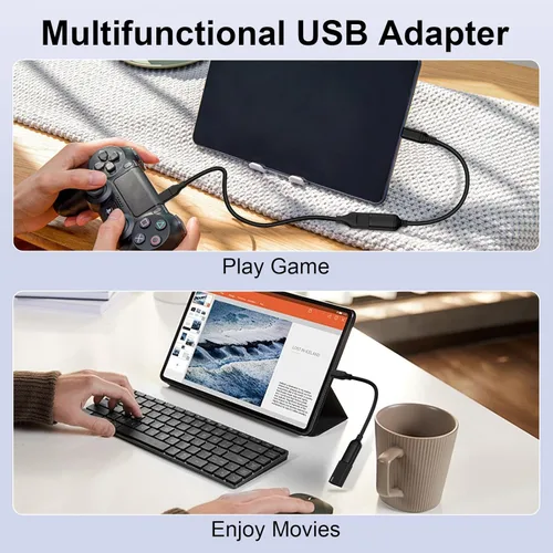 Miniatura 6 de Adaptador USB C a USB 3.0, adaptador USB C Android macho a USB A hembra OTG Cable On The Go para Samsung Galaxy S26 S25 Edge Ultra S24 S23 S22 S21