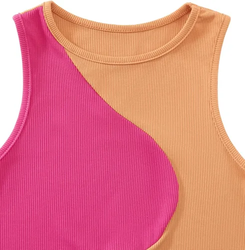 Miniatura 3 de SweatyRocks Camiseta sin mangas de punto acanalado de verano para mujer