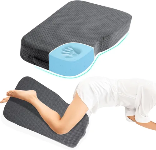 HOMBYS Almohada de rodilla de espuma viscoelástica para dormir de lado, almohada de piernas para rodilla, separa las rodillas para la alineación del