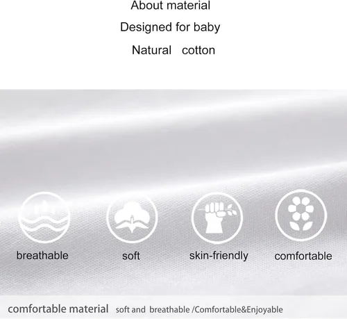 Miniatura 7 de pureborn Mameluco de algodón súper suave para bebés y niñas de 0 a 24 meses