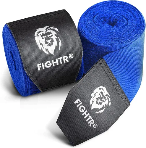Miniatura 9 de FIGHTR® Vendas de boxeo de 160 pulgadas semielásticas con lazo para el pulgar para boxeo, artes marciales, artes marciales y marciales Negro