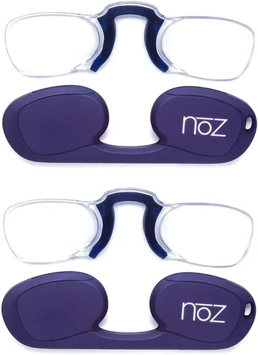 Miniatura 10 de Calabria Noz - Llavero para lentes de lectura sin brazos para la nariz, estuche rígido, para hombres y mujeres, para lector de bolsillo, mini
