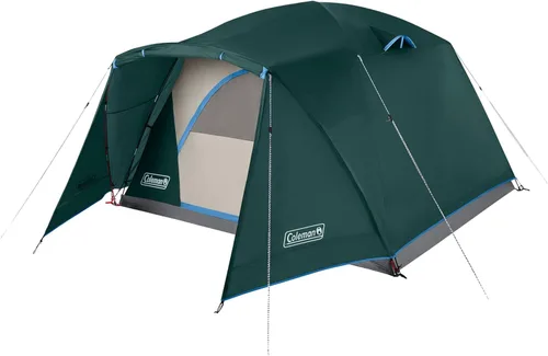 Miniatura 7 de Coleman Tienda de campaña Skydome con vestíbulo de clima completo, resistente a la intemperie para 4/6 personas, se instala en 5 minutos y protege
