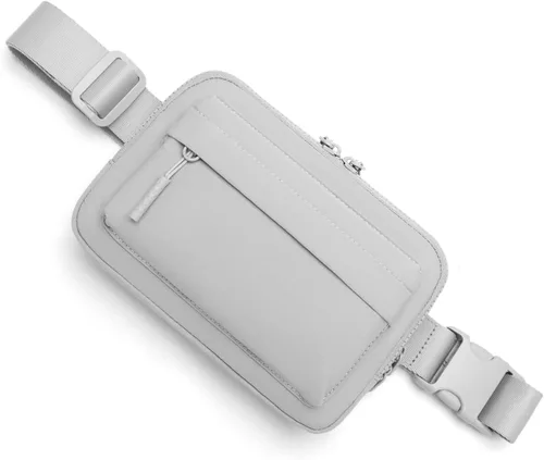 Miniatura 9 de Talla grande - Mini bolso para cinturón - Correa extra larga de 70 pulgadas - Doble compartimento - Correa extendida - Riñonera para mujer