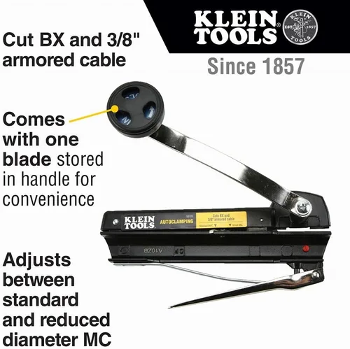 Miniatura 3 de Klein Tools Cortador de cables blindado + sierra Jab plegable