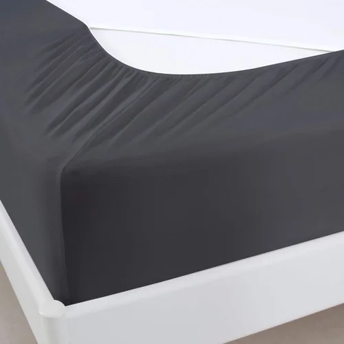 Funda de somier, tamaño King, falda de cama de tela elástica alrededor de 4 lados, alternativa elegante para faldas de cama para hotel/hogar, se