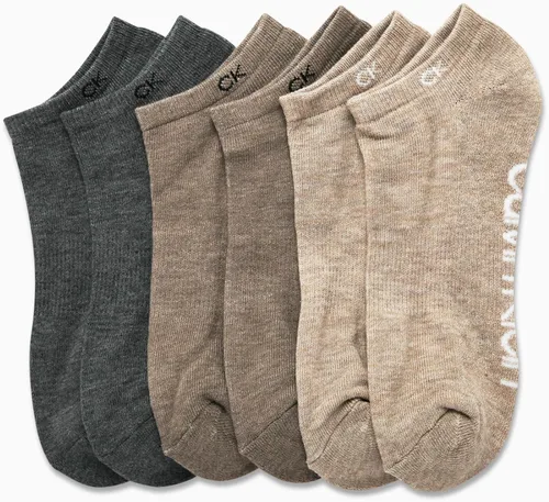 Miniatura 119 de Calvin Klein Calcetines para hombre, mezcla de algodón, acolchados, sin talla, forro de calcetines atléticos (6 unidades)