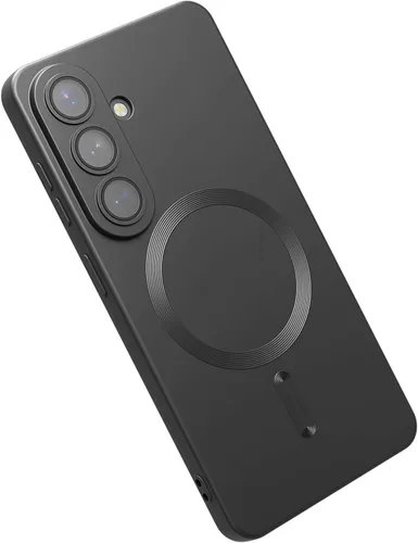 Miniatura 78 de Funda magnética para Samsung Galaxy S22 Ultra, silicona suave, delgada, antiarañazos, con protección de cámara, compatible con MagSafe, color negro