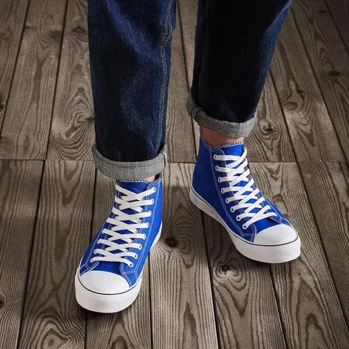 Miniatura 63 de ZGR Tenis de lona para hombre, con cordones, clásicos, casuales, para caminar