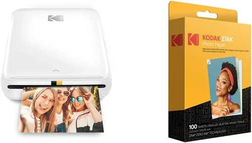 Miniatura 10 de Kodak - Papel fotográfico Zink prémium de 2 x 3 pulgadas (100 hojas) y cámara de impresión instantánea digital KODAK Printomatic