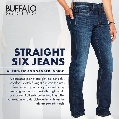 Miniatura 3 de Buffalo David Bitton Torpedo - Sarga elástica para hombre, color carbón