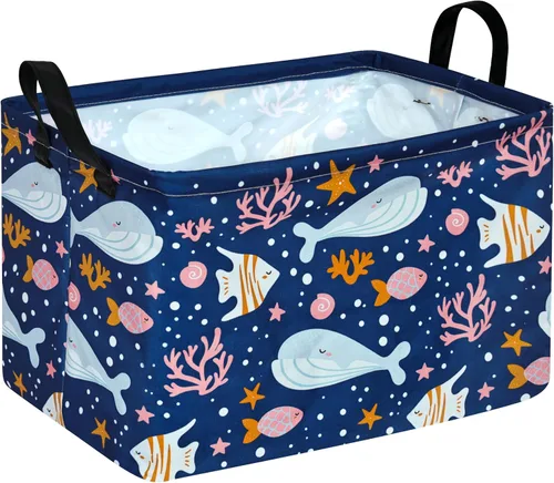 Miniatura 21 de Cesta de almacenamiento para el hogar, cesta para estante de niños, caja organizadora de ropa, cesta de lavandería, cesta de regalo para la ropa