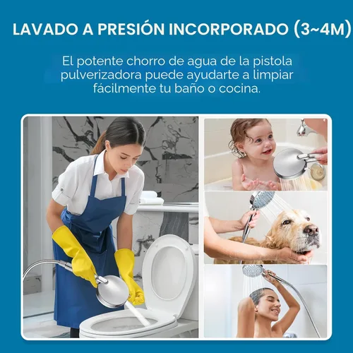 Miniatura 6 de Cobbe Cabezal de ducha con filtro de mano, cabezal de ducha de alta presión de 7 modos con filtros para agua dura, elimina el cloro, reduce la 3.