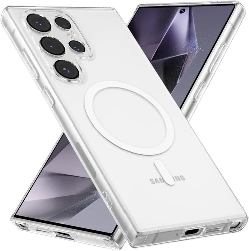 Miniatura 15 de RALEAVO - Funda magnética para Samsung Galaxy S22 [Compatible con Magsafe], cubierta mate y brillante delgada, parte trasera de policarbonato duro