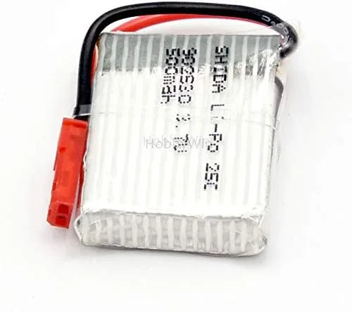Miniatura 7 de 3.7 V 1S 500 mAh 25C LiPO batería JST enchufe para mini tamaño FPV Drone RC Quadcopter modelo avión