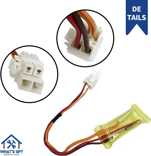 Miniatura 4 de What's Up? 6615JB2005C Sensor de descongelación del termistor del refrigerador para refrigeradores LG reemplaza 1268258 6615JB2005A AH3529338