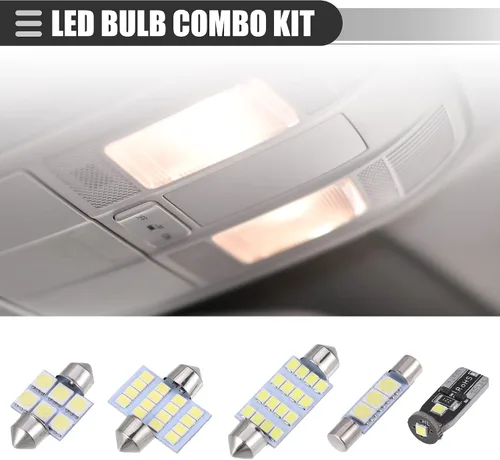 Miniatura 2 de Motoforti Juego de bombillas LED universales T10, bombillas LED de repuesto para interiores, bombillas de repuesto de 24/30/31/31.5/1.575 in