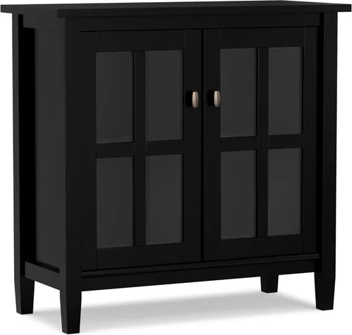 Miniatura 24 de Simpli Home - Mueble bajo Warm Shaker para almacenamiento, Pino, Marrón (Tobacco Brown)