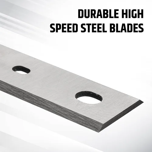 Miniatura 4 de 6 cuchillas cepilladoras de 12-1/2 pulgadas para cepilladora Dewalt DW734, reemplazo de bordes de corte dobles HSS para cuchillos cepilladores DW7342