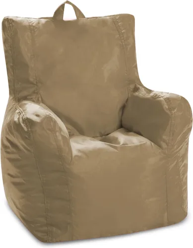 Miniatura 17 de Posh Beanbags - Sillón puff grande, 38 pulgadas, color azul rey sólido Nylon suave - Azul real