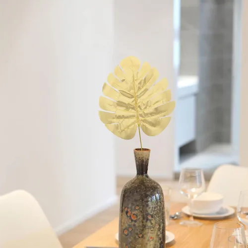 Miniatura 7 de GANAZONO 12 piezas de hojas de Monstera artificiales de simulación de hojas de tortuga para decoración del hogar, suministros para colgar