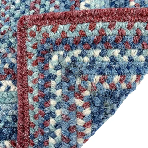 Miniatura 6 de Capel American Heritage Barn Blue - Alfombra trenzada rectangular concéntrica de 0 pies 24 pulgadas x 0 pies 48 pulgadas Azul granero