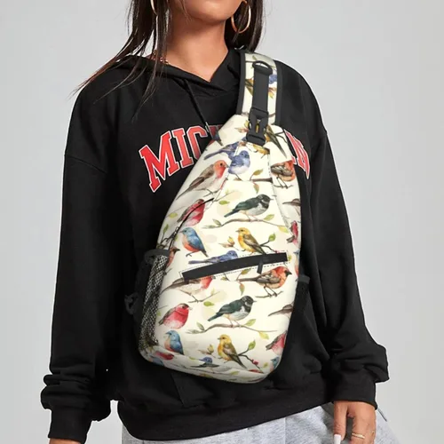 Miniatura 6 de Famame Mochila bandolera para el pecho, bolsa de hombro cruzada, gimnasio, ciclismo, viajes, senderismo, Varios