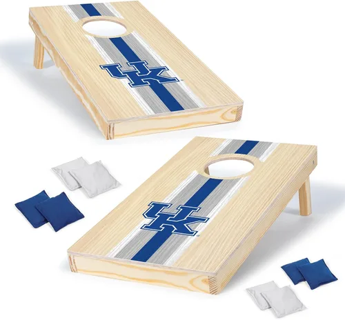 Miniatura 18 de Wild Sports College - Juego de cornhole de madera maciza de 1 x 2 pies con impresión directa HD gráficos del equipo, tamaño de viaje