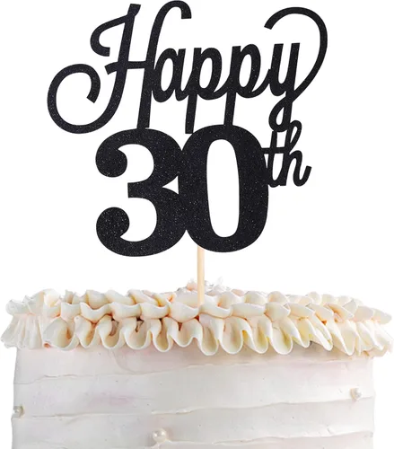 Miniatura 52 de 1 paquete de decoración para pastel de 12 años, purpurina negra número 12, doce cumpleaños, decoración para felicitaciones a 12 años de edad, 12