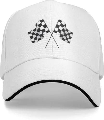 Miniatura 10 de Waldeal Men's Baseball Caps Checkered Flags Race Car Flag Pole Adjustable Dad Hat