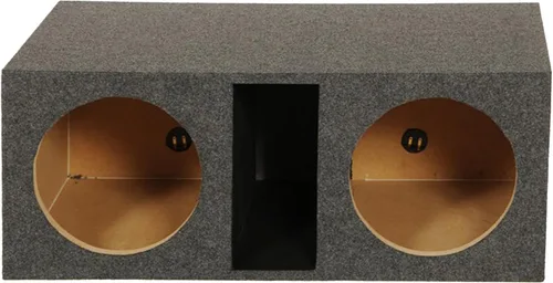 Miniatura 6 de Q Power HD212VL - Caja de subwoofer con doble ventilación de 12 pulgadas, carcasa con puerto extra grande de 2 agujeros con frontal MDF de 1