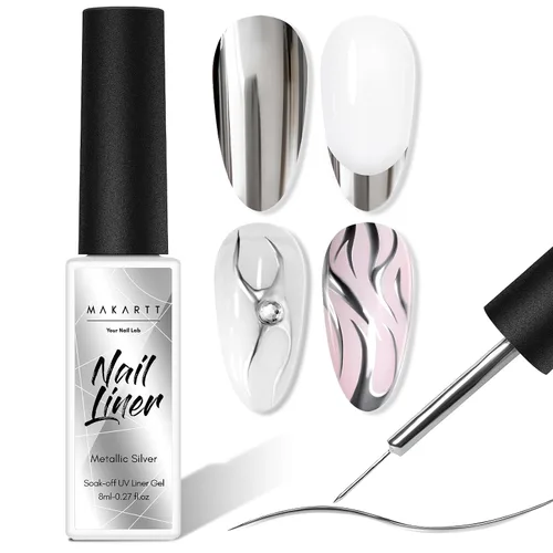 Miniatura 15 de Makartt Juego de esmaltes de uñas de gel con purpurina navideña - 2 piezas de 15ml (0.51 onzas líquidas), gel brillante, removible con UV