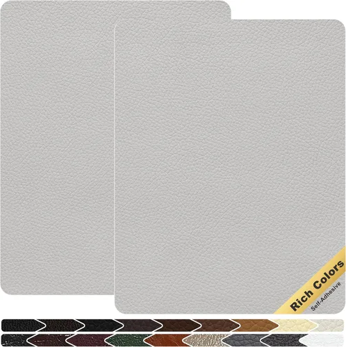 Miniatura 39 de KING MOUNTAIN Cinta de reparación de cuero, 16 x 60 pulgadas, gris, autoadhesiva, impermeable, ecológica