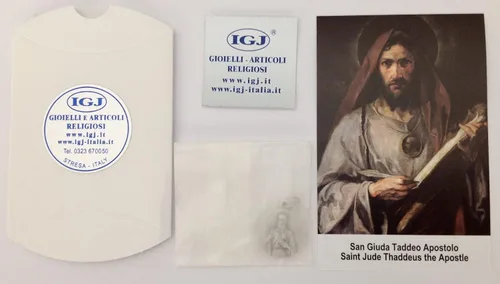 Miniatura 5 de Medalla de San Judas Tadeo el apóstol - Patrono de cajas imposibles - 100% fabricado en Italia