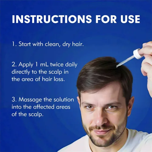 Miniatura 7 de Fytikal 5% de minoxidil para hombres tratamiento de crecimiento del cabello, solución tópica extra fuerte para adelgazamiento del cabello