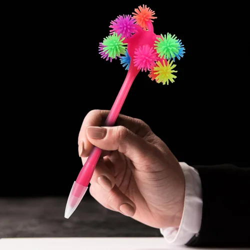 Miniatura 4 de Bolígrafos creativos de tinta de gel de dibujos animados, 9 unidades, lindos bolígrafos de goma suave, divertidos en forma de animal para escritura