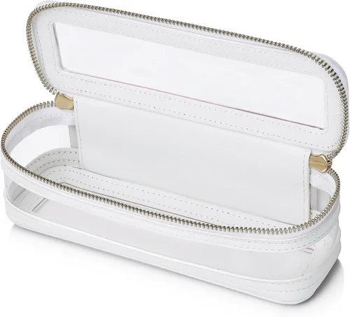 Miniatura 68 de Pinkmik Pequeña bolsa de maquillaje, mini estuche transparente para maquillaje y neceser con cremallera, organizador de bolsos para mujer