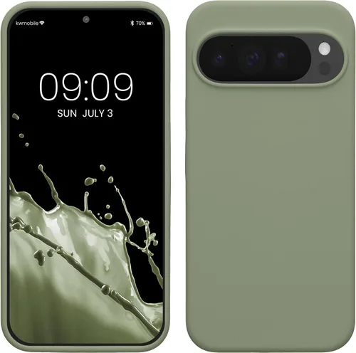 Miniatura 193 de kwmobile Funda Compatible con Google Pixel 6 Pro - Funda de teléfono de silicona TPU con acabado suave - Azul Arrecife