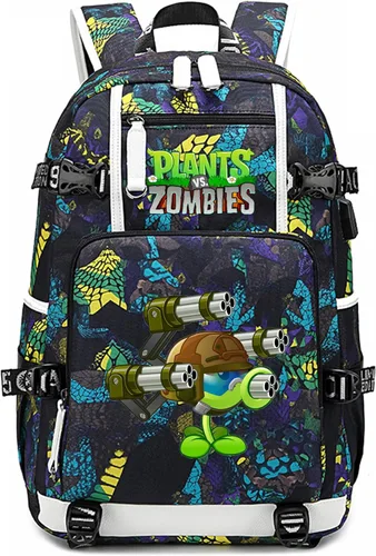 Miniatura 22 de ISaikoy Game Plants vs. Zombies - Mochila de hombro para libros, mochila escolar, mochila para computadora portátil, color azul20