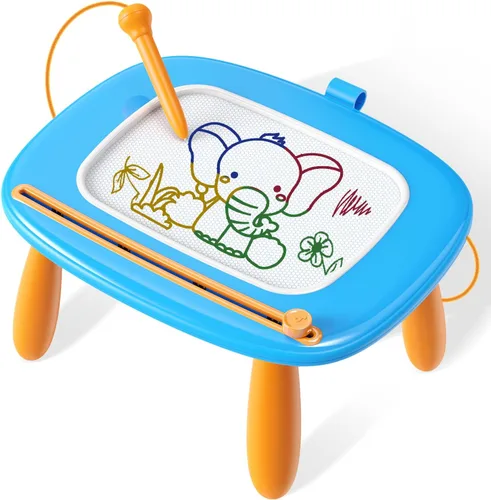 Seimome Juguetes para niños pequeños de 1 a 3 años, tablero de dibujo magnético, pizarra para garabatear, juguetes educativos y de aprendizaje para