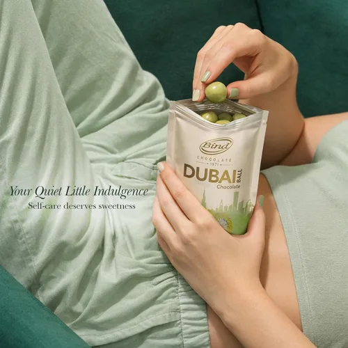 Miniatura 5 de Life Plus Style Gourmet Bind Dubai Pistachio Kunafa Bolas de chocolate rellenas con cremoso pistacho chocolate con leche caramelo crujiente arroz