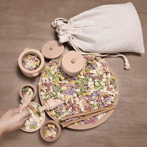 Miniatura 6 de Juguetes de Contenedor Sensorial para Niños Pequeños - Plato y Pinzas de Juego de Simulación Montessori y Waldorf - Juguetes de Aprendizaje