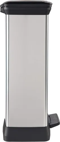 Miniatura 13 de Curver Tapa en acero inoxidable como acabado, reciclaje perfecto para uso doméstico en interiores para eliminación de basura, 50 litros, metálico