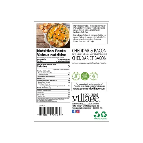 Miniatura 2 de Gourmet Village Baked DIP Mix – Cheddar & Bacon